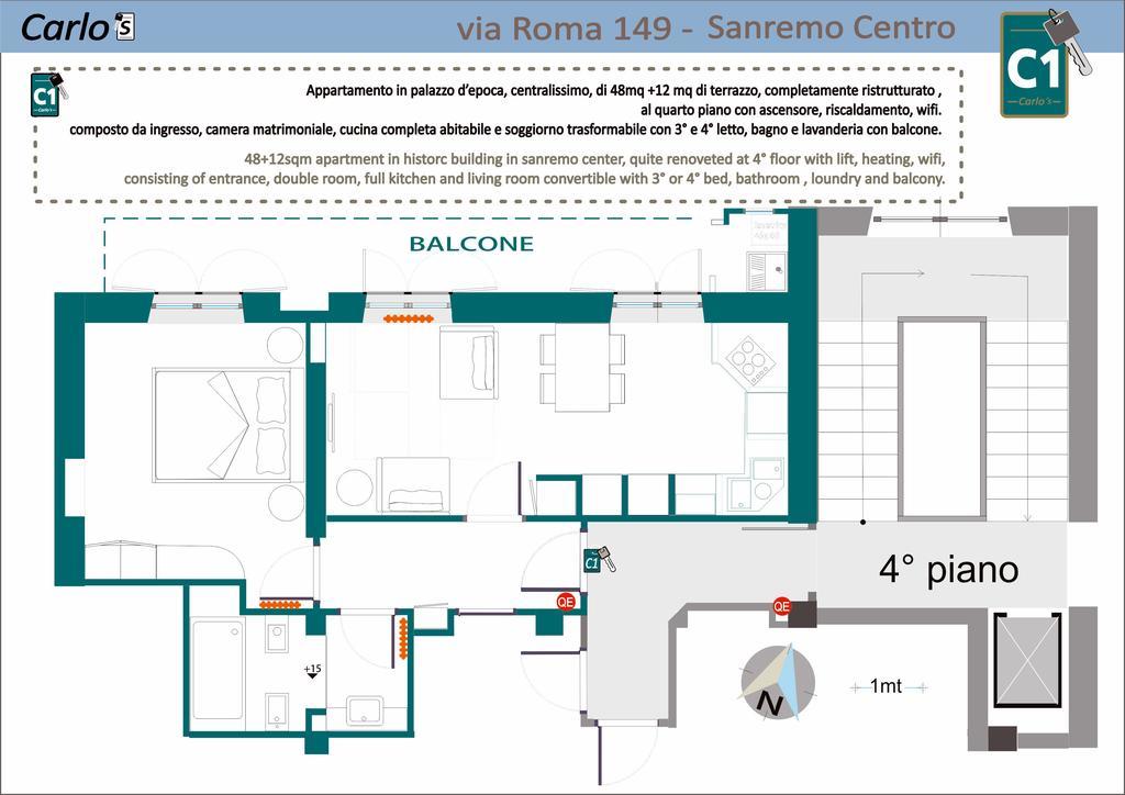 Carlo'S B149C - Sanremo Center Suite - Da Carlo - Ngoại thất bức ảnh